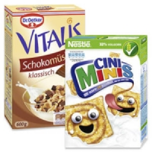 Dr. Oetker Vitalis M&uuml;sli oder Nestl&eacute; Cerealien