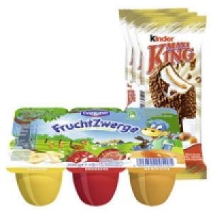 kinder Maxi King oder FruchtZwerge