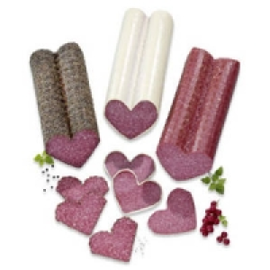 Salami in Herzform