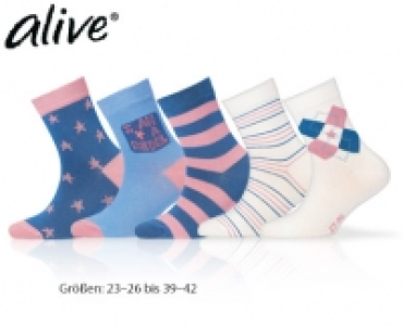 ALIVE&reg;Kinder-Socken, 5&nbsp;Paar