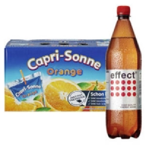 Capri Sonne Fruchtsaftgetränke oder effect Energydrink 1.99 €
