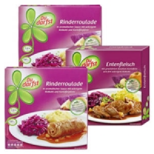 Du darfst Men&uuml;s Rinderroulade oder Entenfleisch 1.99&nbsp;&euro;