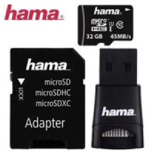 Highspeed-microSDHC-Karte 32 GB mit USB-Adapter 12.99&nbsp;&euro;