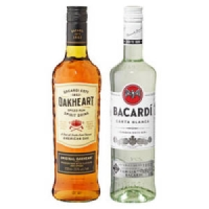 Bacardi Rum Carta Blanca oder Oakheart 8.99 €