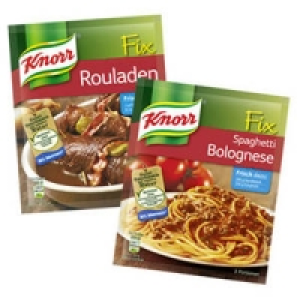 Knorr Fix für Spaghetti Bolognese oder für Rouladen 0.49 €