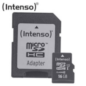 Highspeed-microSDHC-Speicherkarte 16 GB mit Adapter 7.99&nbsp;&euro;