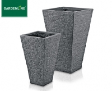 GARDENLINE®Fiberglas-Pflanzgefäße, 2er-Set