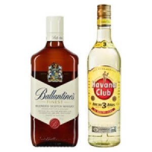 Ballantines Finest Scotch Whisky oder Havana Club Rum, 3 Jahre 10.99 €