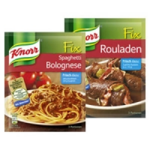 Knorr Fix für Spaghetti Bolognese oder für Rouladen 0.55 €