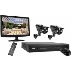 8-Kanal Video-&Uuml;berwachungsset DVR 728 S mit 2 CMOS-Au&szlig;enfarbkameras