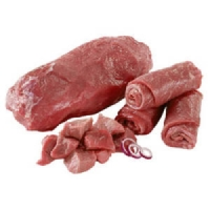 Frischer Rinderbraten, Rindergulasch oder Rinderrouladen 7.77&nbsp;&euro;