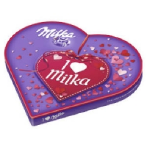 I love Milka Geschenkherz, Alles Gute oder Kleines Dankesch&ouml;n Pralin&eacute;s 2.99&nbsp;&euro;