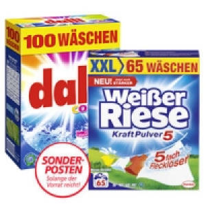 Weißer Riese oder dalli Waschmittel 9.99 €