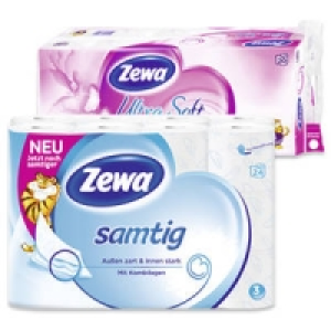 Zewa Toilettenpapier, samtig oder Ultra Soft 7.99 €