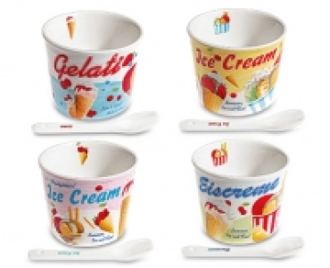 4 Eisbecher mit L&ouml;ffel 6.99&nbsp;&euro;