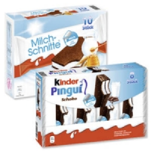 kinder Pinguí oder Milch-Schnitte 1.79 €