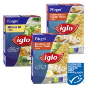 iglo Filegro M&uuml;llerin-Art oder Ofen-Backfisch 1.77&nbsp;&euro;