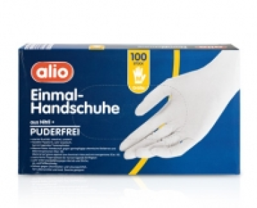 Aldi Süd  alio Einmalhandschuhe, 100 Stück