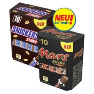 Mars, Snickers oder Twix Sticks 1.99 €