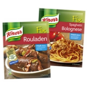 Knorr Fix für Spaghetti Bolognese oder für Rouladen 0.49 €