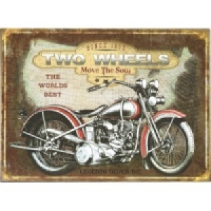 Blechschild TWO WHEELS