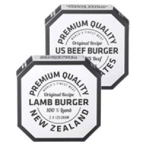 Premium Quality US-Beef-Burger oder Lamm-Burger 2.99&nbsp;&euro;