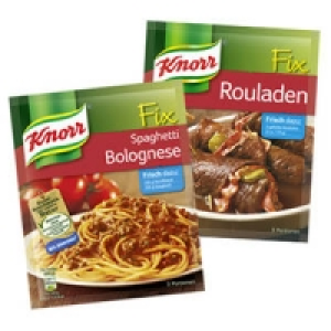 Knorr Fix für Spaghetti Bolognese oder für Rouladen 0.55 €