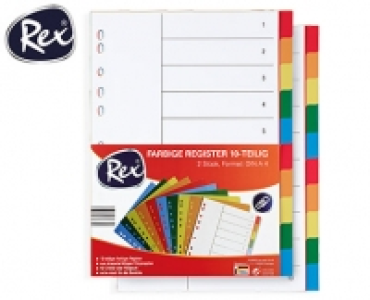 Rex®Kunststoff-Register, DIN A4