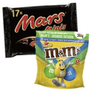 m&m&acute;s, Mars-, Snickers-, Twix-, Bounty oder MilkyWay-Minis 2.29&nbsp;&euro;