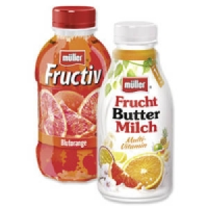 M&uuml;ller Drink Fructiv oder Fruchtbuttermilch 0.69&nbsp;&euro;