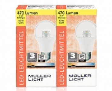 MÜLLER-LICHT 2 LED-Birnen/-Kerzen/-Tropfen, nicht dimmbar