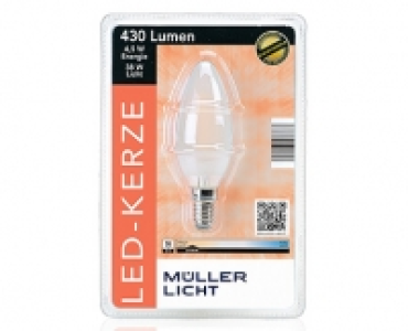 MÜLLER-LICHT LED-Design-Glasserie, Birne/ Kerze/Tropfen, nicht dimmbar