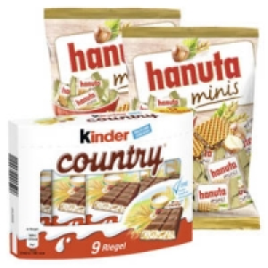 kinder country oder hanuta minis 1.39&nbsp;&euro;