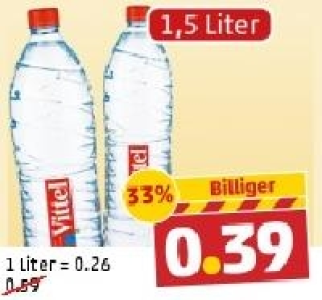 VITTEL Natürliches Mineralwasser 0.39 €