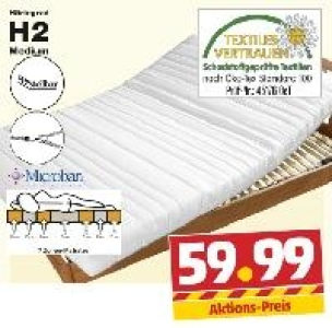 7-Zonen-Komfortschaum-Matratze 59.99&nbsp;&euro;