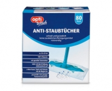 optiWisch Staubwischer-Set oder 80 Anti-Staubtücher 4.99 €