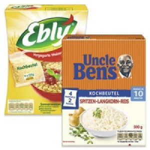 Uncle Bens Reis oder Ebly Zartweizen 1.49&nbsp;&euro;