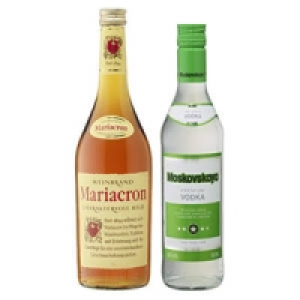 Moskovskaya Russischer Vodka oder Mariacron Weinbrand 5.99&nbsp;&euro;