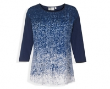 Blue Motion Material-Mix-Shirt