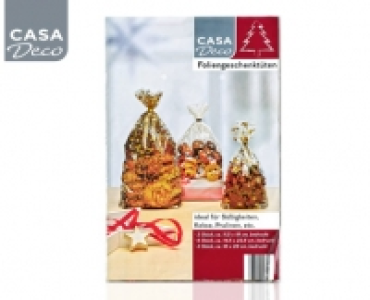 CASA Deco Foliengeschenktüten Weihnachten