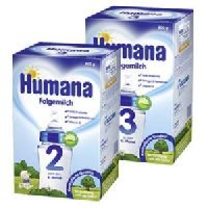 Humana Folgemilch 2 oder 3 8.99 €