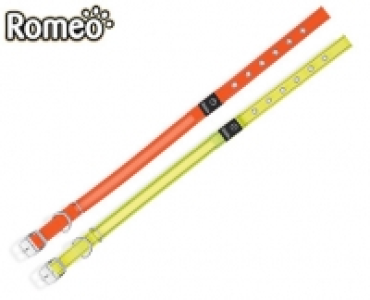Romeo Hundehalsband mit LED-Leucht- und Reflektionsstreifen oder LED-L