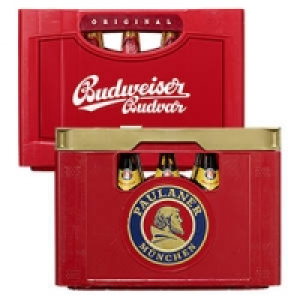 Paulaner Weissbier, Alkoholfrei oder Budweiser 13.99&nbsp;&euro;
