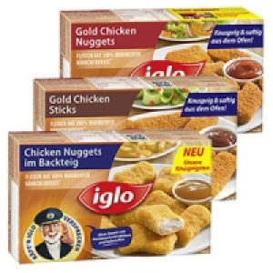 iglo 12 Gold Chicken-Nuggets oder 10 Gold Chicken-Sticks 1.89&nbsp;&euro;