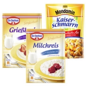 Dr. Oetker Süße Mahlzeit oder Mondamin Süße Gerichte 0.75 €