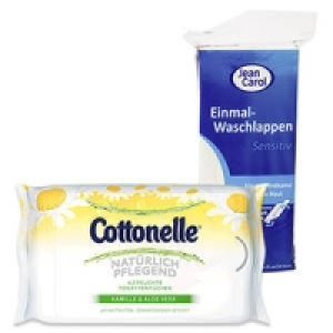 Cottonelle feuchtes Toilettenpapier oder Jean Carol Einmal-Waschlappen 1.49&nbsp;&euro;