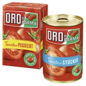 Oro di Parma Tomaten st&uuml;ckig, passiert oder Pizzasauce 0.88&nbsp;&euro;