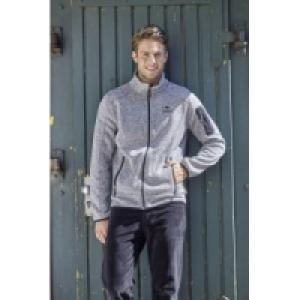 Herren Strickfleecejacke