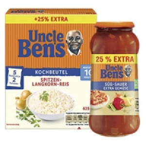 Uncle Bens Sauce oder Reis 1.39 €