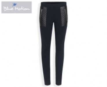 Blue Motion Leggings mit Lederimitat